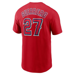 Red Vladimir Guerrero Los Angeles Angels Nike Fuse Name & Number T-Shirt