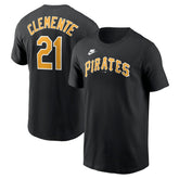 Black Roberto Clemente Pittsburgh Pirates Nike Fuse Name & Number T-Shirt