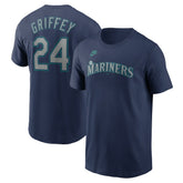 Navy Ken Griffey Jr. Seattle Mariners Nike Fuse Name & Number T-Shirt