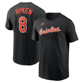 Black Cal Ripken Jr. Baltimore Orioles Nike Fuse Name & Number T-Shirt