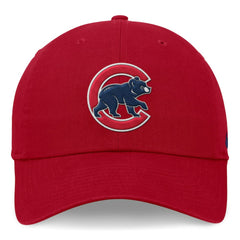 Red Chicago Cubs Nike Club Adjustable Hat