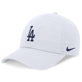 White Los Angeles Dodgers Nike Club Adjustable Hat