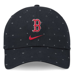 Navy Boston Red Sox Nike Primetime Print Club Adjustable Hat