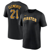 Black Roberto Clemente Pittsburgh Pirates Nike Legend Name & Number Performance T-Shirt