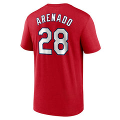 Red Nolan Arenado St. Louis Cardinals Nike Legend Name & Number Performance T-Shirt