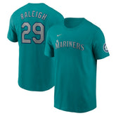 Aqua Cal Raleigh Seattle Mariners Nike Fuse Name & Number Inline T-Shirt