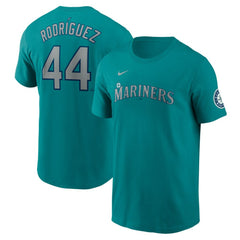 Teal Julio Rodríguez Seattle Mariners Nike Fuse Name & Number Inline T-Shirt