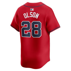 Matt Olson Atlanta Braves Nike Alternate Limited Player Jersey – Red