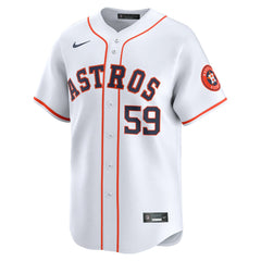 White Framber Valdez Houston Astros Nike Home Limited Player Jersey