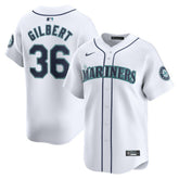 White Logan Gilbert Seattle Mariners Nike Home Limited Player Jersey