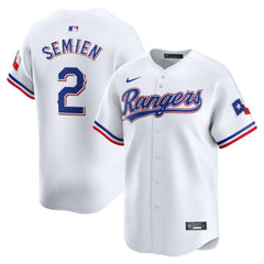 White Marcus Semien Texas Rangers Nike Home Limited Player Jersey