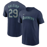 Navy Cal Raleigh Seattle Mariners Nike Fuse Name & Number T-Shirt
