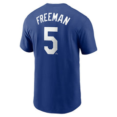Royal Freddie Freeman Los Angeles Dodgers Nike Fuse Name & Number T-Shirt