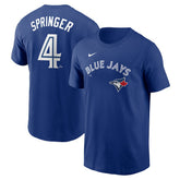Royal George Springer Toronto Blue Jays Nike Fuse Name & Number T-Shirt