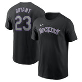 Black Kris Bryant Colorado Rockies Nike Fuse Name & Number T-Shirt