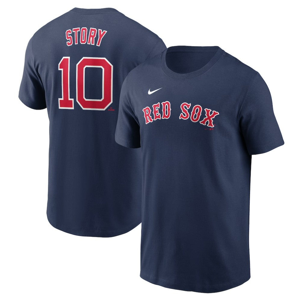 Navy Trevor Story Boston Red Sox Nike Fuse Name & Number T-Shirt