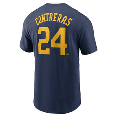 Navy William Contreras Milwaukee Brewers Nike Fuse Name & Number T-Shirt
