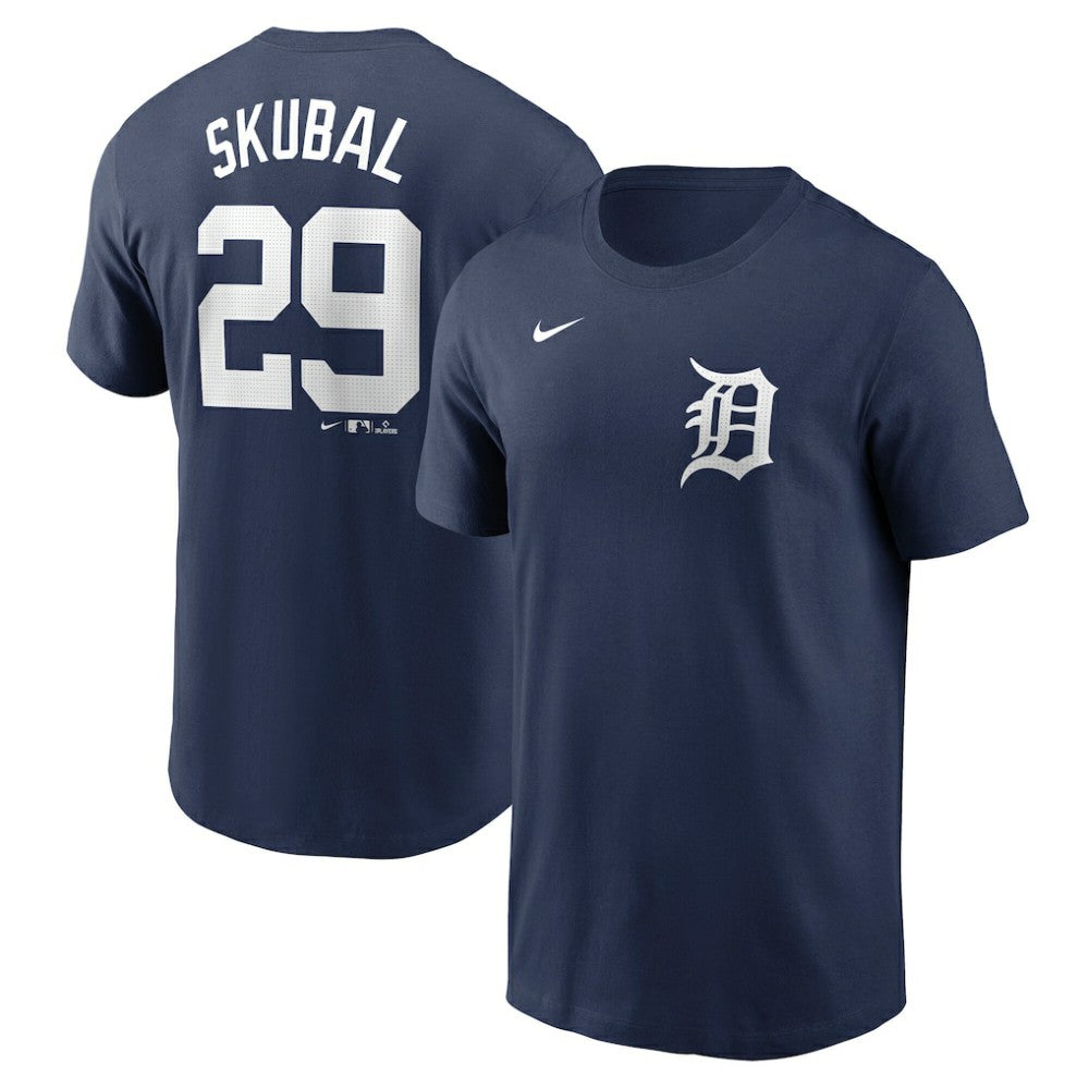 Navy Tarik Skubal Detroit Tigers Nike Fuse Name & Number T-Shirt