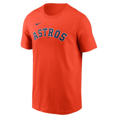 Orange Yordan Alvarez Houston Astros Nike Fuse Name & Number T-Shirt