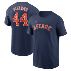 Navy Yordan Alvarez Houston Astros Nike Fuse Name & Number T-Shirt