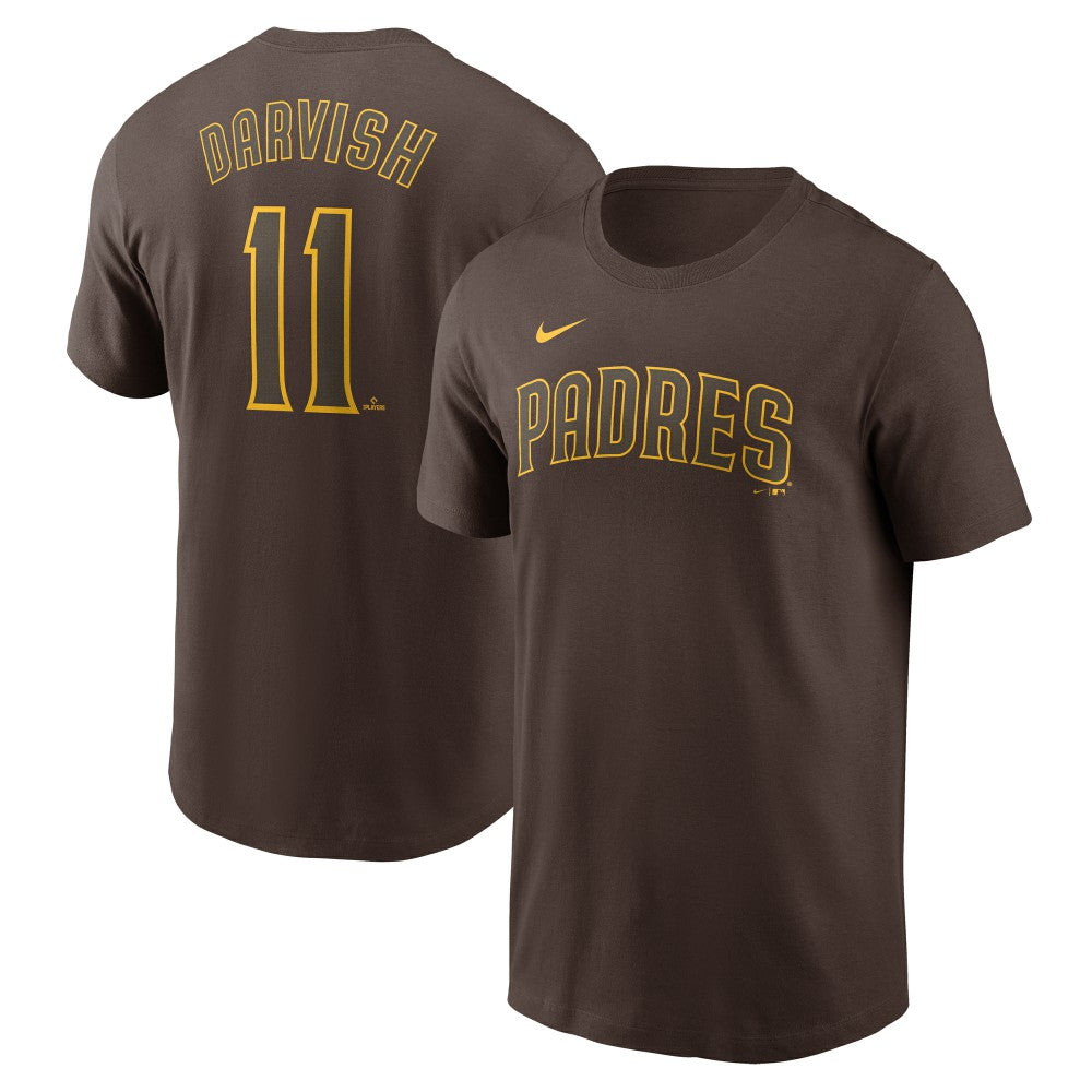 Brown Yu Darvish San Diego Padres Nike Fuse Name & Number T-Shirt