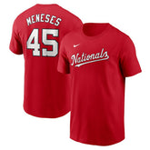 Red Joey Meneses Washington Nationals Nike Fuse Name & Number T-Shirt