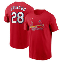 Red Nolan Arenado St. Louis Cardinals Nike Fuse Name & Number T-Shirt