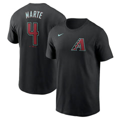 Black Ketel Marte Arizona Diamondbacks Nike Fuse Name & Number T-Shirt