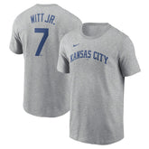 Gray Bobby Witt Jr. Kansas City Royals Nike Fuse Name & Number T-Shirt