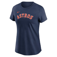 Navy Yordan Alvarez Houston Astros Nike Women's Cooperstown Collection Fuse Name & Number T-Shirt