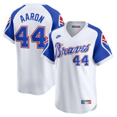 White Hank Aaron Atlanta Braves Nike Throwback Cooperstown Limited Jersey