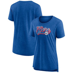 Fanatics Philadelphia 76ers Women's League Leader Tri-Blend T-Shirt