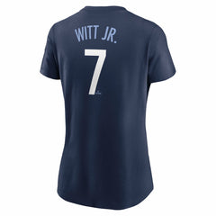 Navy Bobby Witt Jr. Kansas City Royals Nike Women's City Connect Fuse Name & Number T-Shirt