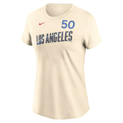Navy Mookie Betts Los Angeles Dodgers Nike Women's 2024 City Connect Fuse Name & Number T-Shirt
