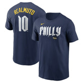 Navy J.T. Realmuto Philadelphia Phillies Nike 2024 City Connect Fuse Player Name & Number T-Shirt