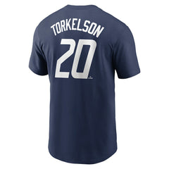 Navy Spencer Torkelson Detroit Tigers Nike 2024 City Connect Fuse Name & Number T-Shirt
