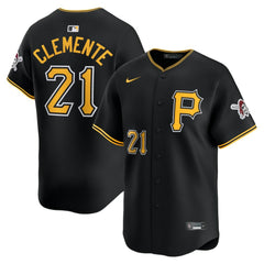 Roberto Clemente Pittsburgh Pirates Nike Alternate Limited Jersey – Black