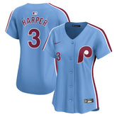 Bryce Harper Philadelphia Phillies Nike Women's Alternate Limited Player Jersey – Light Blue