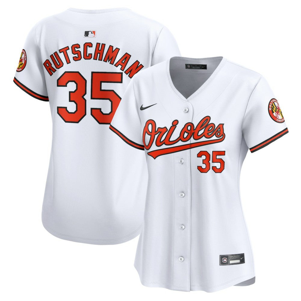 White Adley Rutschman Baltimore Orioles Nike Women's Home Limited Player Jersey