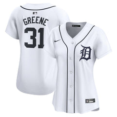 White Riley Greene Detroit Tigers Nike Women's Home Limited Player Jersey