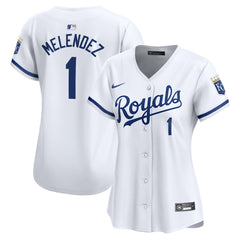 White MJ Melendez Kansas City Royals Nike Women's Home Limited Player Jersey