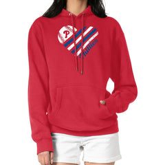 Red Philadelphia Phillies G-III 4Her by Carl Banks Women's Heart Fleece Pullover Hoodie