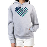 Heather Gray Seattle Mariners G-III 4Her by Carl Banks Women's Heart Fleece Pullover Hoodie