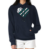 Navy Seattle Mariners G-III 4Her by Carl Banks Women's Heart Fleece Pullover Hoodie