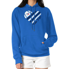 Royal Toronto Blue Jays G-III 4Her by Carl Banks Women's Heart Fleece Pullover Hoodie