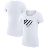 White Chicago White Sox G-III 4Her by Carl Banks Women's Super-Slim Fit Lightweight Heart Graphic T-Shirt