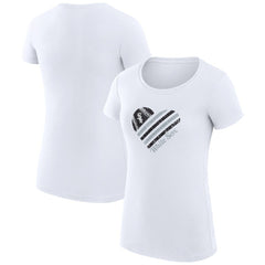White Chicago White Sox G-III 4Her by Carl Banks Women's Super-Slim Fit Lightweight Heart Graphic T-Shirt