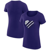 Purple Colorado Rockies G-III 4Her by Carl Banks Women's Super-Slim Fit Lightweight Heart Graphic T-Shirt