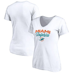 Women's Depth Chart V-Neck T-Shirt - Miami Dolphins T-shirts