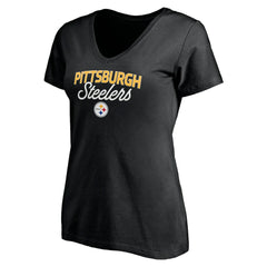 Women's Depth Chart V-Neck T-Shirt - Pittsburgh Steelers T-shirts